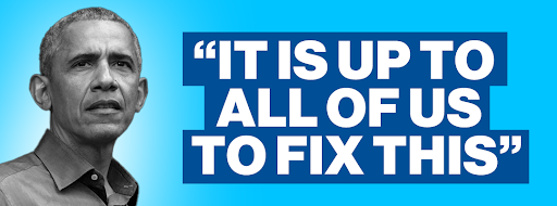 Barack Obama: "It is up to all of us to fix this"